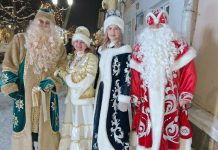 В новогоднюю ночь касимовцев поздравили Дед Мороз и Кыш Бабай